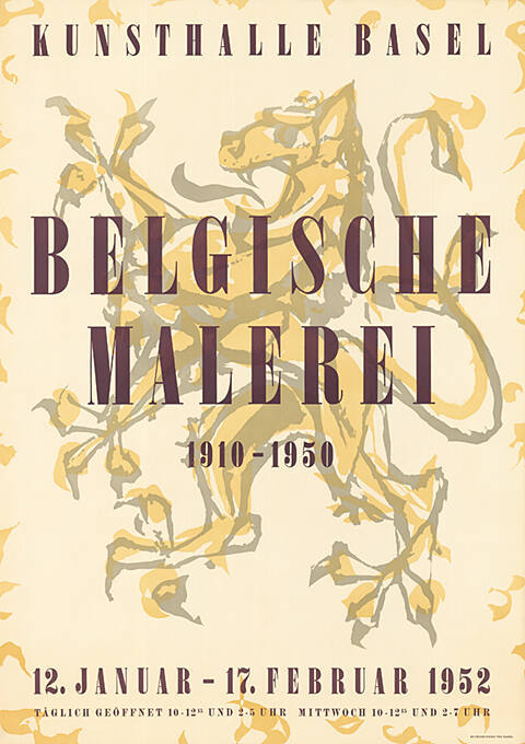 Belgische Malerei 1910-1950, Kunsthalle Basel