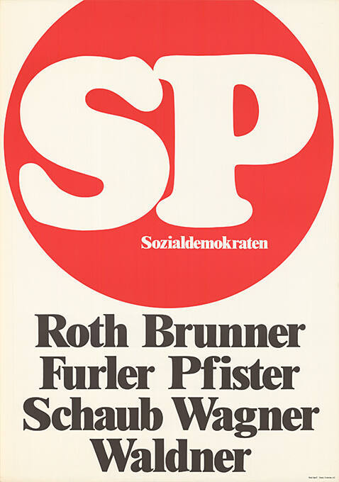 Sozialdemokraten, Roth, Brunner, Furler, Pfister, Schaub, Wagner, Waldner