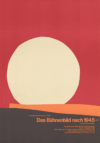 Das Bühnenbild nach 1945 - eine Dokumentation, Kunstgewerbemuseum Zürich