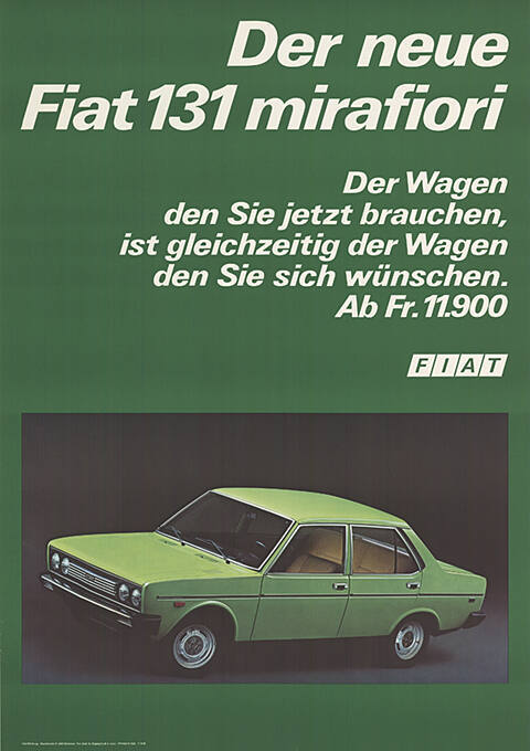 Der neue Fiat 131 mirafiori