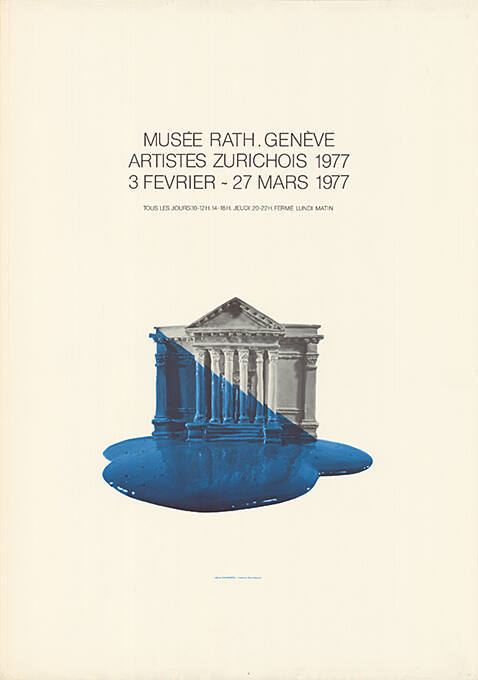 Artistes Zurichois 1977, Musée Rath Genf