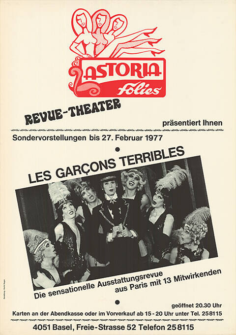 Les Garçons terribles, Astoria Folies, Revue-Theater