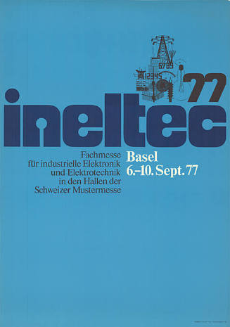 Ineltec 77, Fachmesse für industrielle Elektronik und Elektrotechnik, Schweizer Mustermesse, Basel