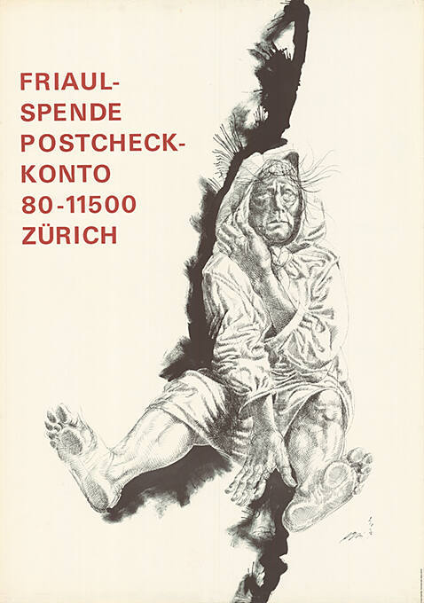 Friaul-Spende, Postcheck-Konto 80-11500 Zürich