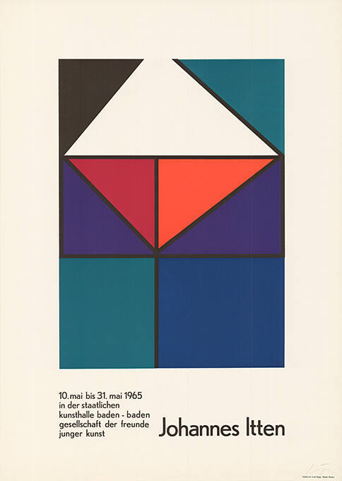 Johannes Itten, Staatliche Kunsthalle, Baden-Baden