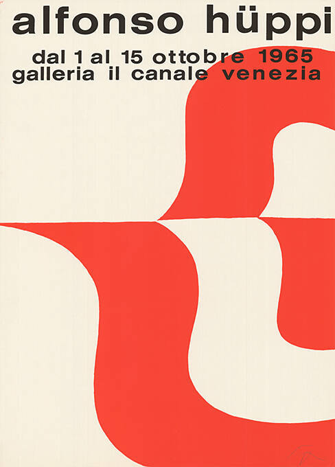 Alfonso Hüppi, galleria il canale, Venezia