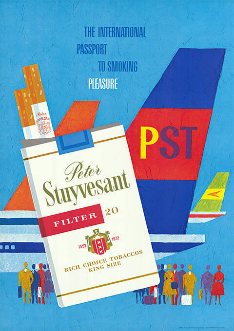 The international passport to smoking pleasure, Peter Stuyvesant