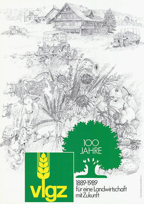 100 Jahre VLGZ, 1889–1989, Für eine Landwirtschaft mit Zukunft