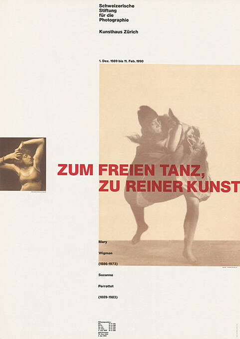 Zum freien Tanz, zu reiner Kunst, Mary Wigman, Suzanne Perrottet, Kunsthaus Zürich