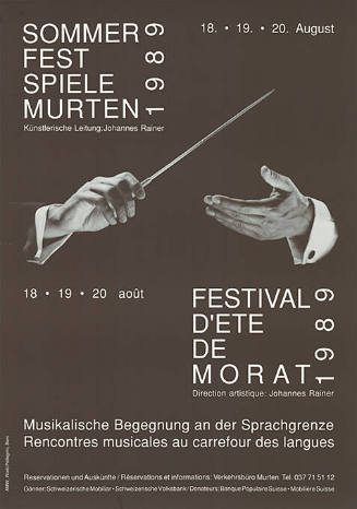 Sommerfestspiele Murten 1989, Musikalische Begegnung an der Sprachgrenze