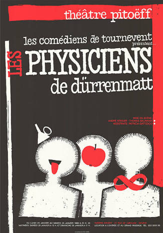 Les Physiciens, Friedrich Dürrenmatt, Théâtre Pitoëff, Genève