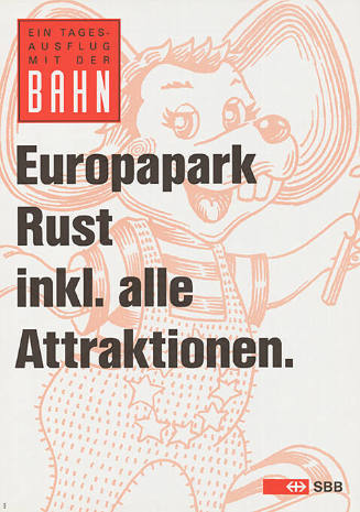 Ein Tagesausflug mit der Bahn, Europapark Rust inkl. alle Attraktionen. SBB