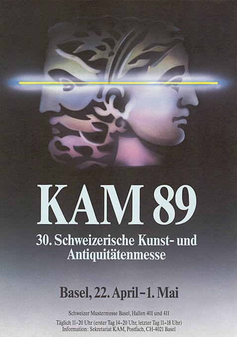 KAM 89, 30. Schweizerische Kunst- und Antiquitätenmesse, Schweizer Mustermesse Basel