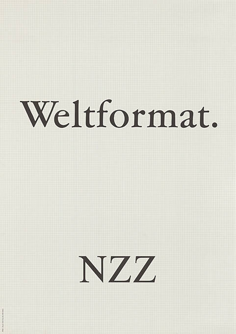 Weltformat. NZZ