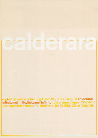 Calderara, (Op)Art Galerie, Esslingen