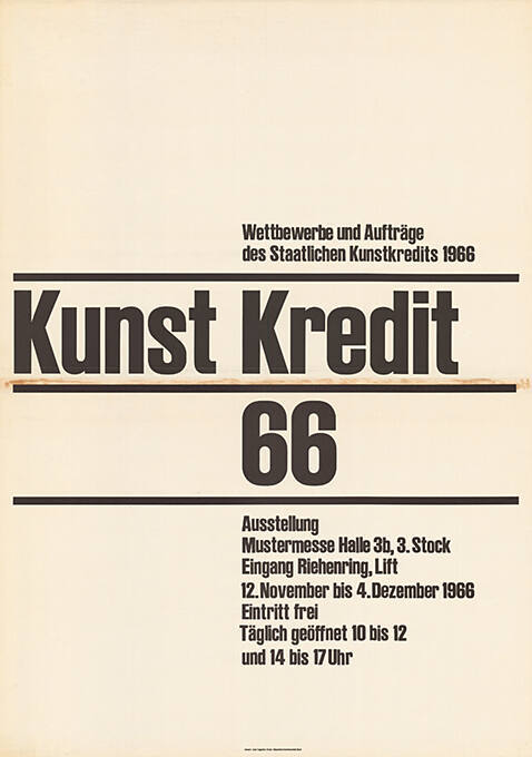 Kunst Kredit 66, Mustermesse, Basel