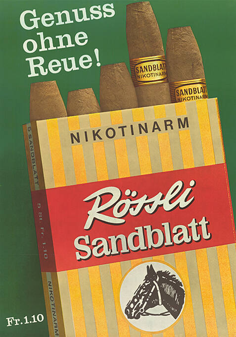 Genuss ohne Reue! Nikotinarm, Rössli Sandblatt