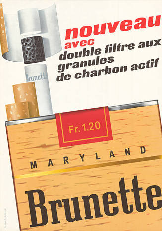 Maryland Brunette, nouveau avec double filtre aux granules de charbon actif