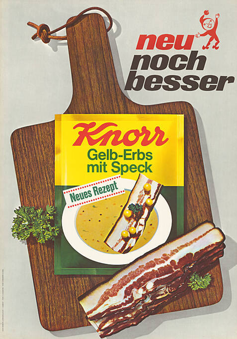 Neu, Noch besser, Knorr, Gelb-Erbs mit Speck