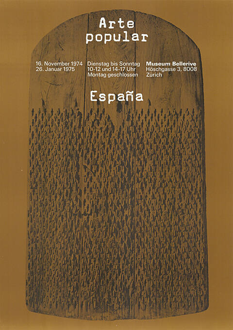 Arte popular, España, Museum Bellerive Zürich