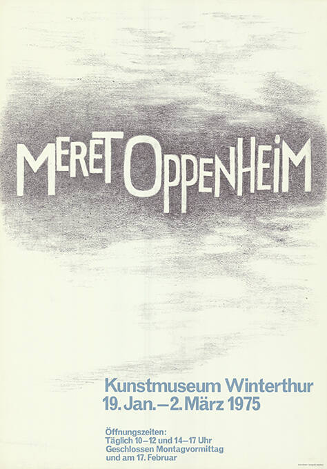 Meret Oppenheim, Kunstmuseum Winterthur