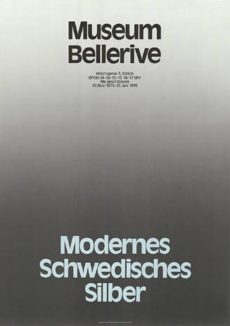 Modernes Schwedisches Silber, Museum Bellerive