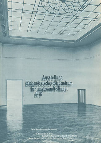 Ausstellung Eidgenössisches Stipendium für angewandte Kunst 1976, Bern, Gewerbemuseum im Kornhaus