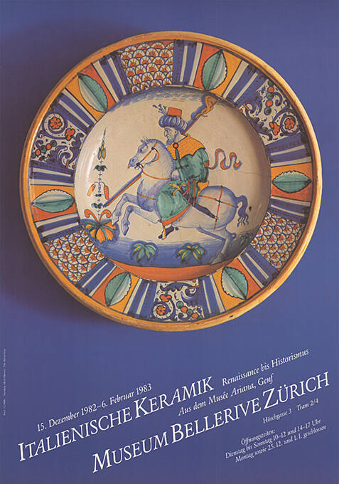 Italienische Keramik, Museum Bellerive Zürich