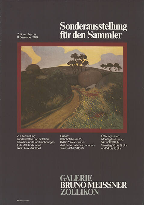 Sonderausstellung für den Sammler, Galerie Bruno Meissner, Zollikon