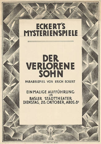 Eckert’s Mysterienspiele, Der verlorene Sohn, Erich Eckert, Basler Stadttheater