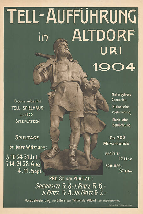 Tell-Aufführung in Altdorf, Uri