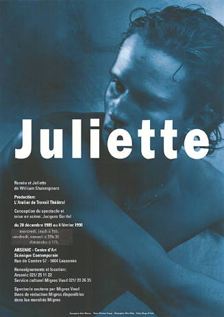 Juliette, Roméo et Juliette, William Shakespeare,  Arsénic, Lausanne