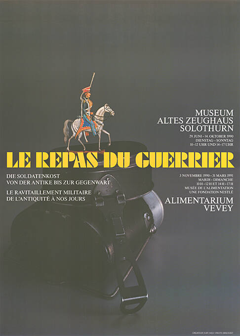 Le Repas du Guerrier, Museum altes Zeughaus, Solothurn, Alimentarium, Vevey