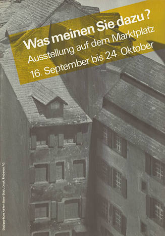 Was meinen Sie dazu? Ausstellung auf dem Marktplatz