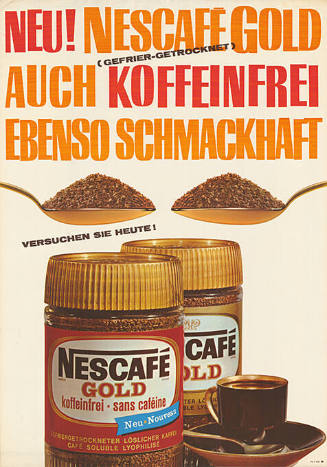 Neu! Nescafé Gold, Auch Koffeinfrei ebenso schmackhaft