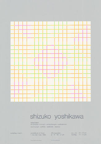 Shizuko Yoshikawa, Kunsthaus Zürich