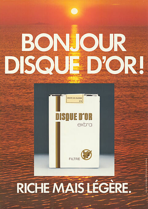 Bonjour Disque d’or! Riche mais légère.