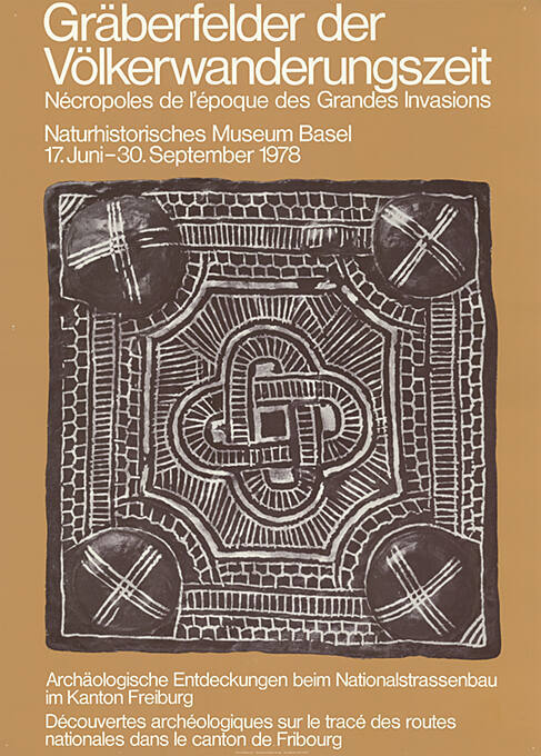 Gräberfelder der Völkerwanderungszeit, Archäologische Entdeckungen, Naturhistorisches Museum Basel