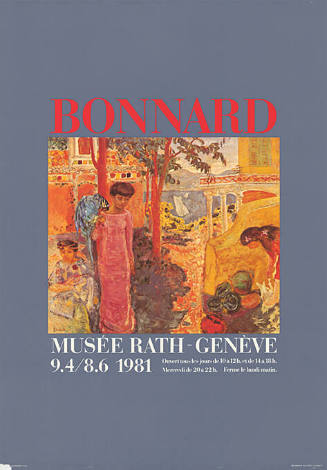 Bonnard, Musée Rath, Genève