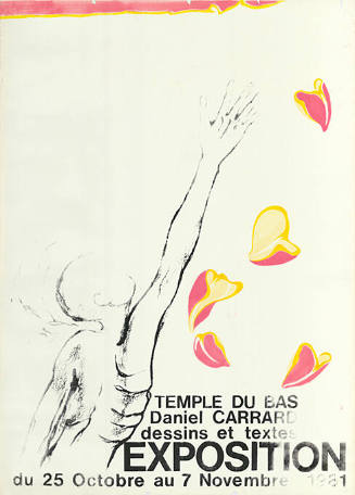 Temple du Bas, Daniel Carrard, dessins et textes, Exposition