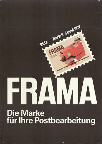 Frama, Die Marke für Ihre Postbearbeitung, Büfa, Halle 9, Stand 907