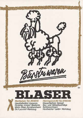 Bürstenwaren, Blaser