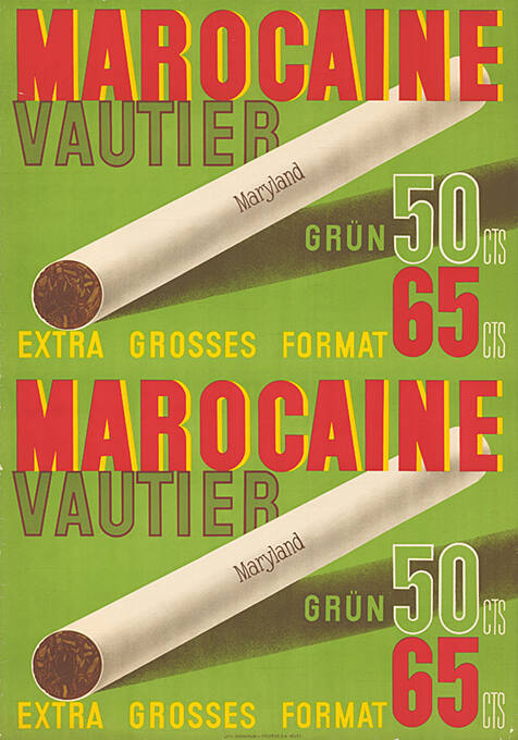 Marocaine Vautier, extra grosses Format