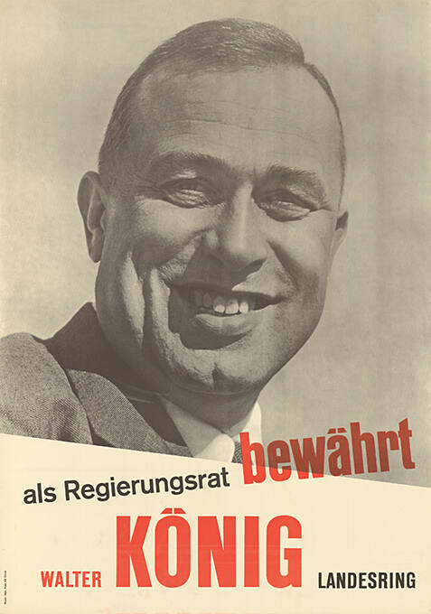 Als Regierungsrat bewährt, Walter König, Landesring