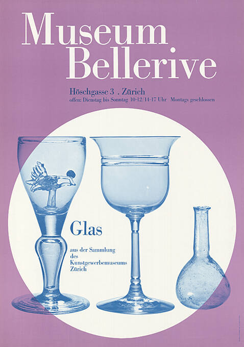 Museum Bellerive, Glas aus der Sammlung des Kunstgewerbemuseums Zürich