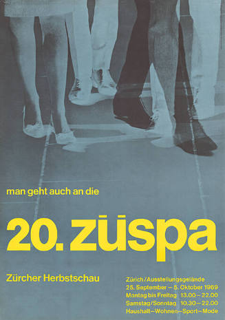 20. Züspa, Zürcher Herbstschau, Züspa-Ausstellungsgelände Zürich