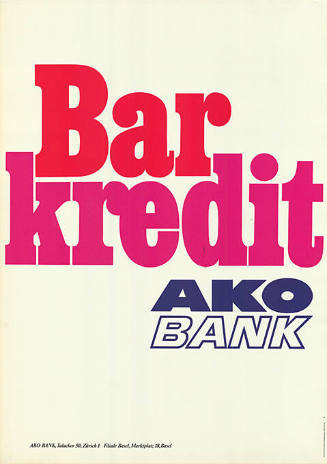 Barkredit, AKO Bank