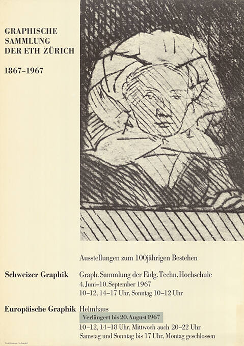 Graphische Sammlung der ETH Zürich 1867–1967, Ausstellung zum 100jährigen Bestehen, Graph. Sammlung der Eidg. Techn. Hochschule, Helmhaus