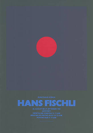 Hans Fischli, Kunsthaus Zürich