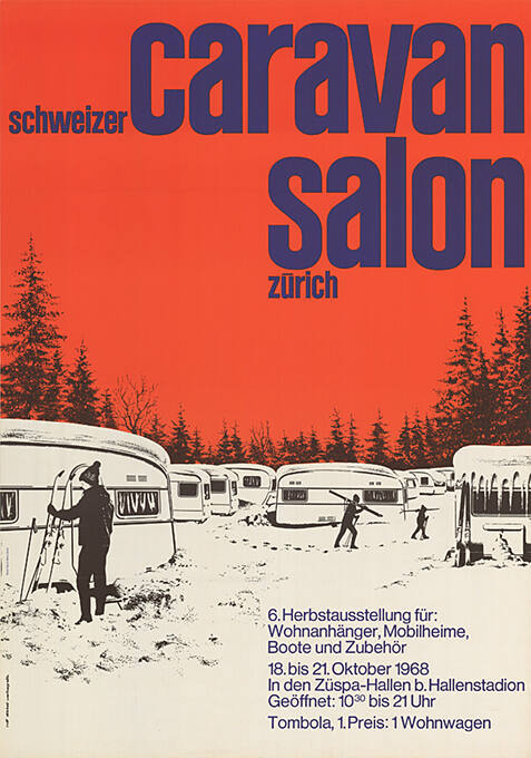 Schweizer Caravan Salon, Zürich, Züspa-Hallen, b. Hallenstadion